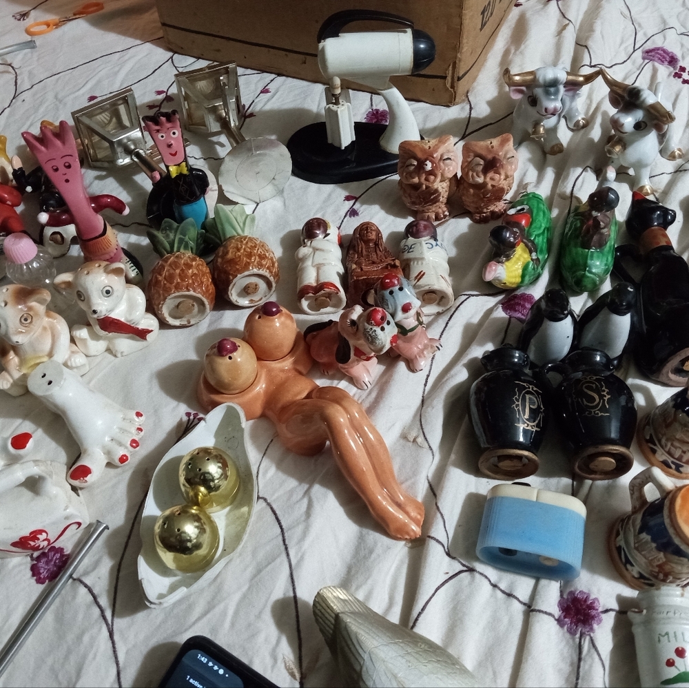 Vintage salt and pepper shakers